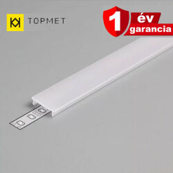  Topmet "F" klikk opál LED profil fedél