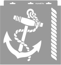 MyWall Tengerész csomó stencil - Festő - 31x35 cm közepes
