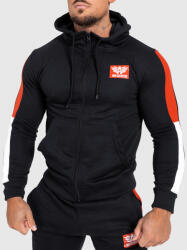 Iron Aesthetics Kapucnis cipzáros pulcsi Iron Aesthetics Tricolora, fekete: XL Fekete