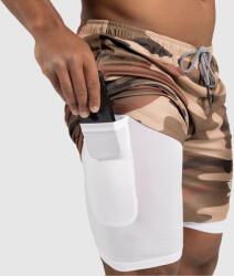Iron Aesthetics Funkcionális short Iron Aesthetics Stretch 2in1, camo khaki: M Terepminta