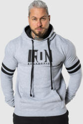 Iron Aesthetics Kapucnis pulóver Iron Aesthetics Double Streak, szürke: XXL Szürke