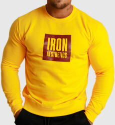 Iron Aesthetics Pulóver kapucni nélkül Iron Aesthetics Boxed, sárga: XXL Sárga