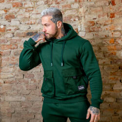 Iron Aesthetics Kapucnis pulóver Iron Aesthetics Cargo Hoodie, zöld: XXL Zöld
