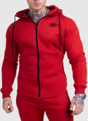 Iron Aesthetics Cipzáros fitness pulóver Iron Aesthetics Round, piros: 2XL Piros