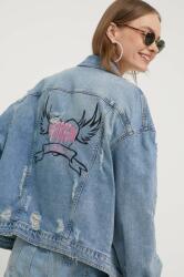 Chiara Ferragni farmerdzseki PUNK női, átmeneti, oversize, 76CBS414 - kék 34