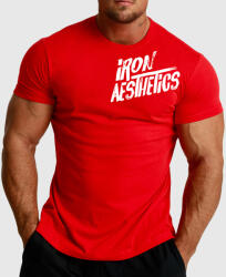 Iron Aesthetics Tricou fitness pentru bărbați Iron Aesthetics Splash, roșu: Roșie S (P2014A12064)