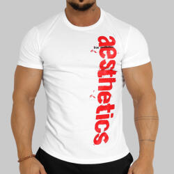 Iron Aesthetics Tricou fitness pentru bărbați Iron Aesthetics Cross, alb: Albă XXL (P2021A12110)