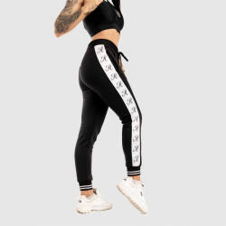 Iron Aesthetics Pantaloni de trening fitness pentru damă Iron Aesthetics Striped, negri: Neagră S (P1474A9169)