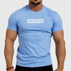 Iron Aesthetics Tricou fitness pentru bărbați Iron Aesthetics Boxed, albastru: Albastră M (P1967A11762)