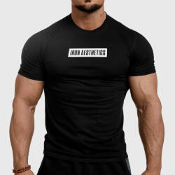 Iron Aesthetics Tricou fitness pentru bărbați Iron Aesthetics Boxed, negru: Neagră XL (P1966A12034)