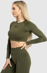 Iron Aesthetics Crop top sport pentru damă Iron Aesthetics Solid, verde: Verde XL (P2382A13718)