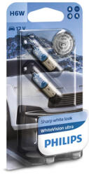 Philips Крушка, мигач PHILIPS H6W, 12V, 6W, 3100K, 125lm, 2 бр