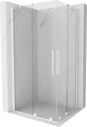 Mexen Velar Duo cabină de duș culisantă 90 x 80 cm, transparentă, albă - 871-090-080-02-20 (871-090-080-02-20)