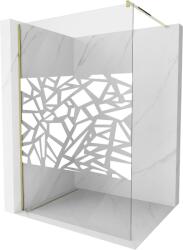 Mexen Kioto perete de duș Walk-in 100 x 200 cm, model alb 8 mm, aurit - 800-100-101-50-85 (800-100-101-50-85)