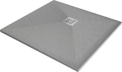 Mexen Stone+ cadă de duș pătrată din compozit 90 x 90 cm, gri - beton - 44619090 (44619090)