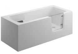 Polimat Avo négyszögletű kád ajtókkal 160x75 cm fehér 00012 (00012)