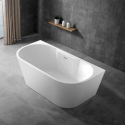 Hagser Greta fal mellé szerelhető fűrdőkád 170x80 cm ovális fehér HGR16000012 (HGR16000012)