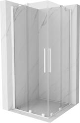 Mexen Velar Duo cabină de duș glisantă 100 x 100 cm, transparentă, albă - 871-100-100-02-20 (871-100-100-02-20)