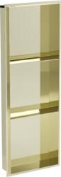 Mexen X-Wall-NR raft în nișă fără flanșă cu raft 90 x 30 cm, auriu periat - 1951903010S (1951903010S)