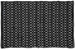 Sealskin Boho fürdőszoba szőnyeg 60x90 cm négyszögletes fekete 800101 (800101)