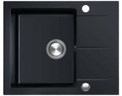 BERG Hobart gránit mosogató 59x50 cm fekete BRQ1911A (BRQ1911A)