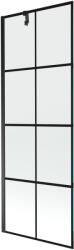Mexen Next paravan de cadă cu un panou 70 x 150 cm, carouri negre, negru - 895-070-000-00-77-70 (895-070-000-00-77-70)