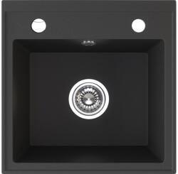 Laveo Trzynastka gránit mosogató 44x44 cm fekete SBP710T (SBP710T)