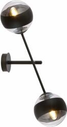 Emibig Linear oldalfali lámpa 2x10 W fekete-átlátszó 1168/K2