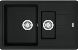 Franke Basis gránit mosogató 78x50 cm fekete 114.0676. 284 (1140676284)