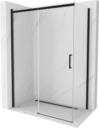 Mexen Omega cabina de duș glisantă 160 x 80 cm, transparentă, neagră - 825-160-080-70-00 (825-160-080-70-00)