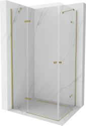 Mexen Roma Duo cabină de duș batantă 80 x 70 cm, transparent, aurie - 854-080-070-50-00-02 (854-080-070-50-00-02)