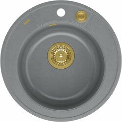 Quadron Morgan graniteq mosogató 51x51 cm szürke/grafit/onix HB8301U5-G1_P2O (HB8301U5G1P2O)