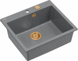 Quadron Morgan graniteq mosogató 57x50 cm szürke/grafit/onix HB8304U5-C1_P2O