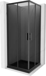 Mexen Rio cabina de duș pătrată 70 x 70 cm, grafit, negru + cadă Flat, neagră - 860-070-070-70-40-4070B (860-070-070-70-40-4070B)