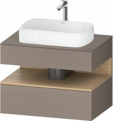 Duravit Qatego szekrény 80x55x60 cm mosdókagyló alá akasztható tölgy QA4730030430010