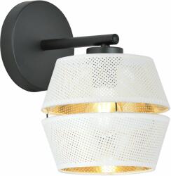 Emibig Malia K1 oldalfali lámpa 1x15 W fehér-fekete-arany 1184/K1