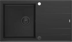 Quadron Evan graniteq mosogató 86x50 cm fekete HCQE8650U7_BLM_P2O (HCQE8650U7BLMP2O)