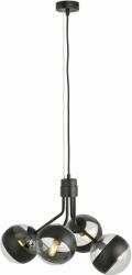 Emibig Nova Stripe függőlámpa 4x10 W fekete-átlátszó 1139/4
