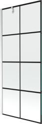 Mexen Next paravan de cadă cu 1 panou 80 x 150 cm, grilaj negru, crom - 895-080-000-00-77-01 (895-080-000-00-77-01)