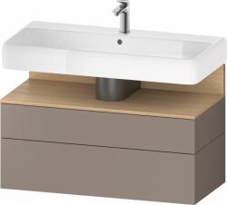 Duravit Qatego szekrény 99x47x59 cm mosdókagyló alá akasztható tölgy QA4395030430010 (QA4395030430010)