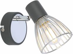 Candellux Modo oldalfali lámpa 1x40 W fekete-króm 91-61515
