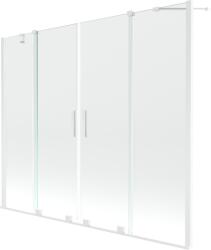 Mexen Velar Duo paravan cadă 2-aripi culisant 170 x 150 cm, transparent, Albă - 896-170-000-02-20 (896-170-000-02-20)