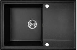 Kuchinox Hunter gránit mosogató 67x44 cm fekete SBU711T (SBU711T)