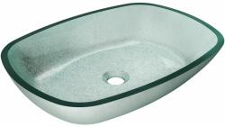 Mexen Araks sticlă chiuvetă pe blat 54 x 39 cm, Argintiu - 24155411 (24155411)