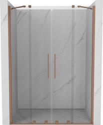 Mexen Velar Duo uși de duș glisante 140 cm, transparent, cupru periat - 871-140-000-02-65 (871-140-000-02-65)
