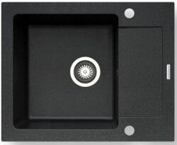 Pyramis Mido gránit mosogató 79x50 cm fekete 070089001 (070089001)