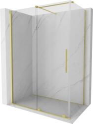 Mexen Velar cabină de duș cu uși glisante 150 x 85 cm, transparentă, auriu periat - 871-150-085-01-55 (871-150-085-01-55)