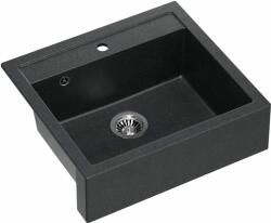 Quadron Bill graniteq mosogató 59.5x54 cm fekete HCQB6054U8_BS (HCQB6054U8BS)