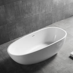 Hagser Enrika térben álló kád 150x75 cm ovális fehér HGR17000012 (HGR17000012)