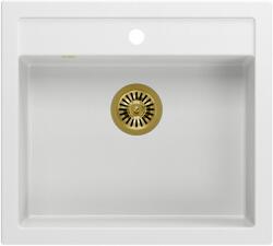 Quadron Bill graniteq mosogató 59.5x54 cm fehér HCQB6054U1_PVDG1 (HCQB6054U1PVDG1)